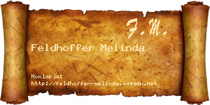 Feldhoffer Melinda névjegykártya